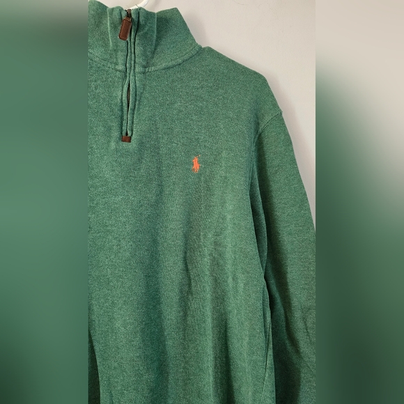 Mens sweater size Medium Ralph Lauren shirt Medium green - Picture 4 of 6